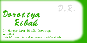 dorottya ribak business card